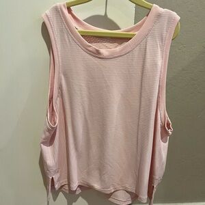 Women's Pink Sleeveless Top